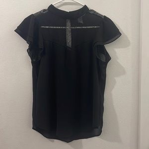Black H&M Lace Detail Blouse